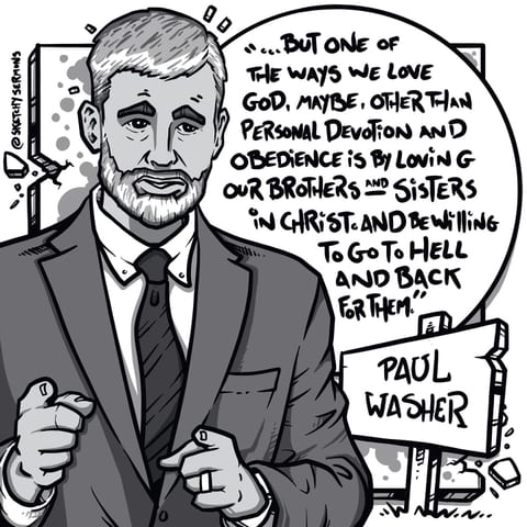 But one of the ways we love God, maybe