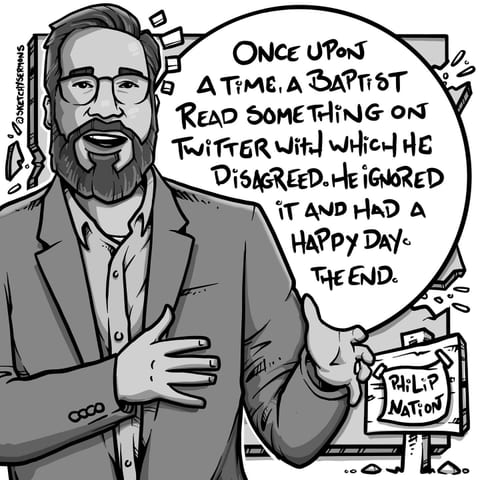 Once upon a time, a baptist read something on Twitter with…