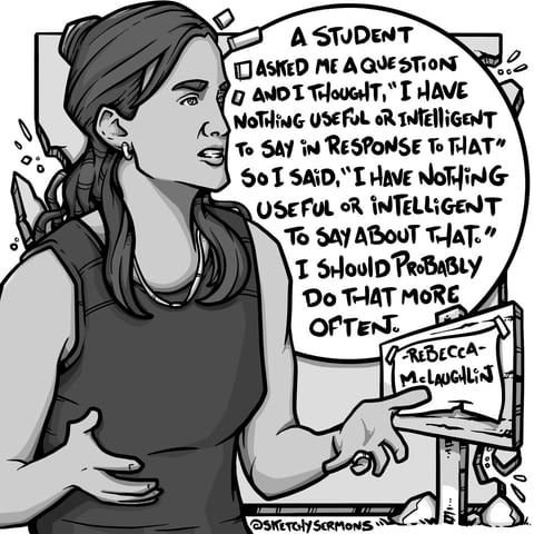 A student asked me a question & I thought