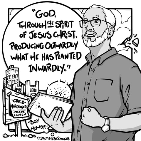 God, through the spirit of Jesus Christ