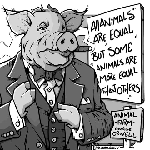 All animals are equal but some animals are more equal than…