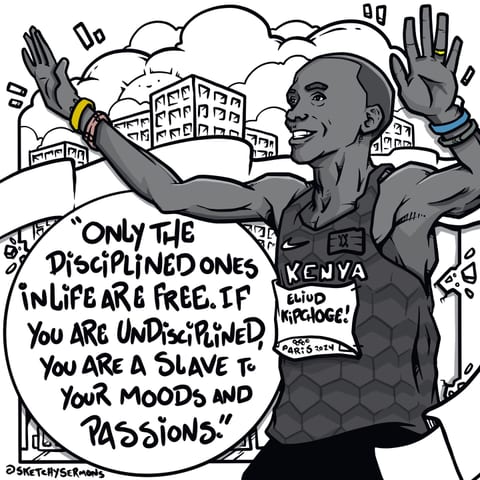 Cheering on @kipchogeeliud as he attempts a 3rd gold medal…