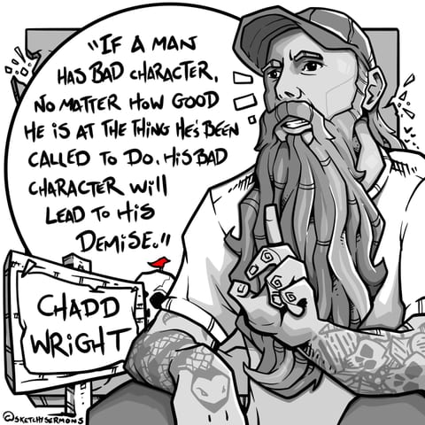If a man has bad character, no matter how good he is at the…
