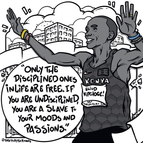 Eliud Kipchoge wins Olympic Gold