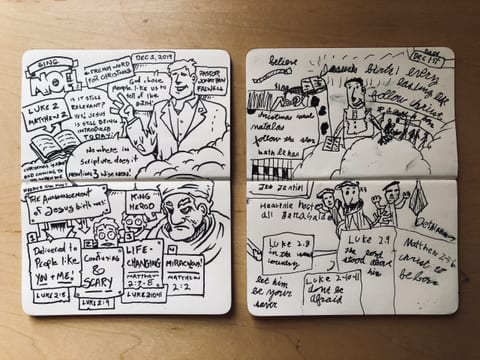 Drawing at Church